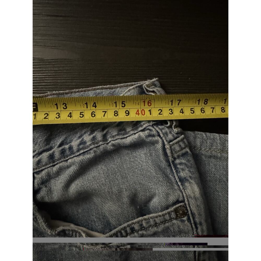 Indigo Palms‎ Size 36 X 32 Women's Jeans Cropped Mid Rise Soft Light Indigo Blue - Picture 8 of 13